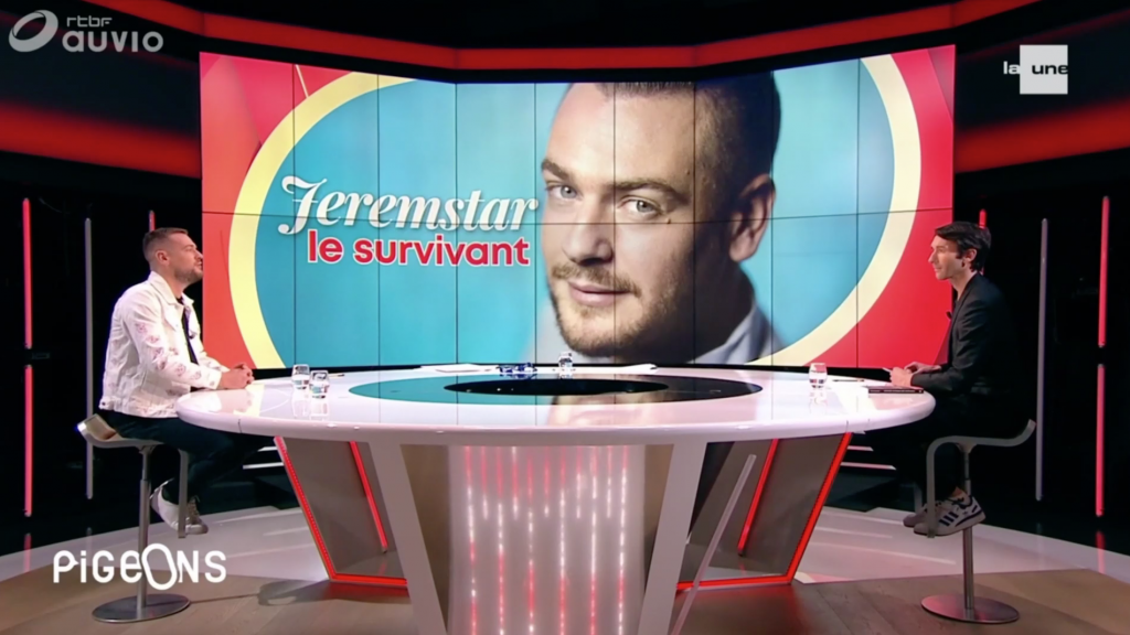Jeremstar, survivant des réseaux sociaux dans l'émission "On n'est pas des pigeons" sur La Une en Belgique